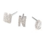 Kajal Naina Diamond Earring Letters