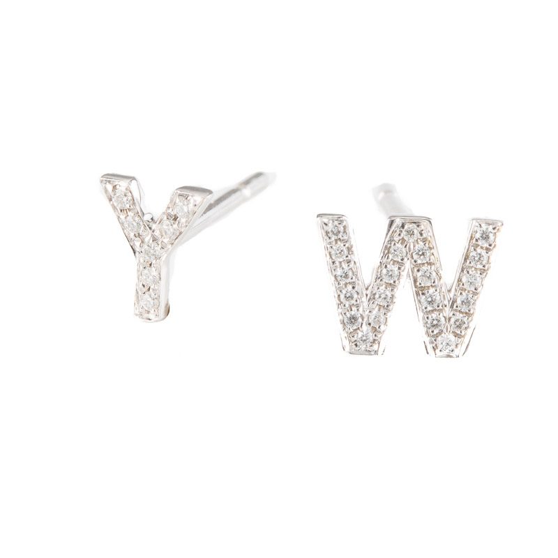 Kajal Naina Diamond Earring Letters