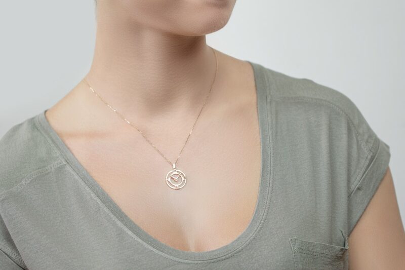 Kajal Naina Singapura Forevermore Gold Watch Necklace Pendant Model