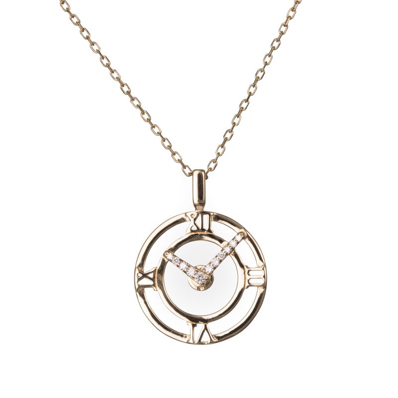 Gold | Diamond Forever Time Pendant online from Kajal Naina