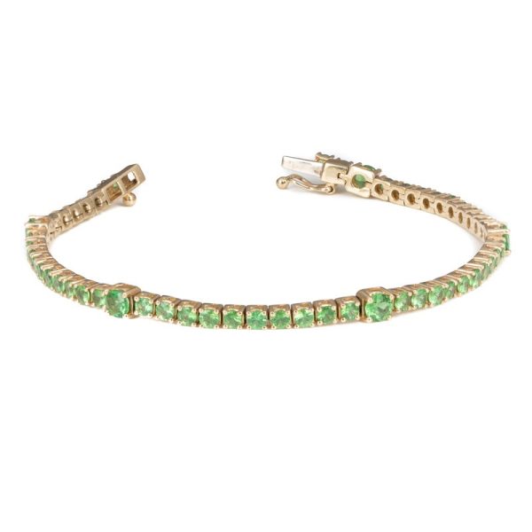 Tsavorite Garnet Tennis Bracelet by Kajal Naina