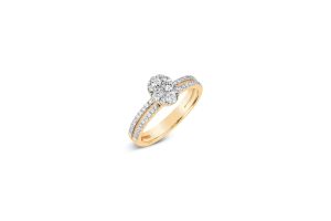 Split Shank Diamond Engagement Ring
