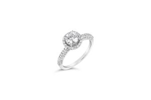 Halo Diamond Engagement Ring