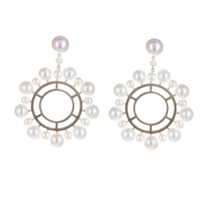 CIRCLE OF PEARLS DANGLERS