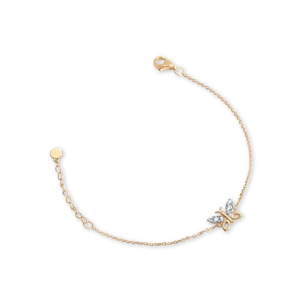 Butterfly Wings Diamond Bracelet (Children)