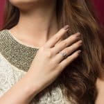 Deana Split Shank Pave Diamond Engagement Ring – Regular