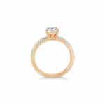 Deana Split Shank Pave Diamond Engagement Ring – Regular