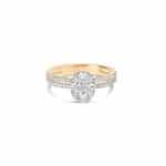 Deana Split Shank Pave Diamond Engagement Ring – Regular
