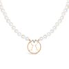 Gemini Zodiac Oval Pearl Necklace