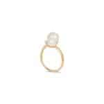 Mini Bubbles Pearl & Diamond Ring