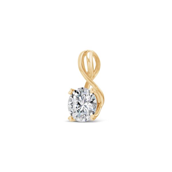 Moissanite Solitaire Pendant