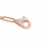 Diamond Paper Clip Bracelet