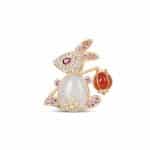 Happy Rabbit Brooch & Pendant