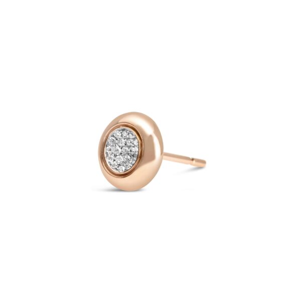 Round Cluster Diamonds Single Stud