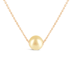 Golden Floating Pearl Necklace