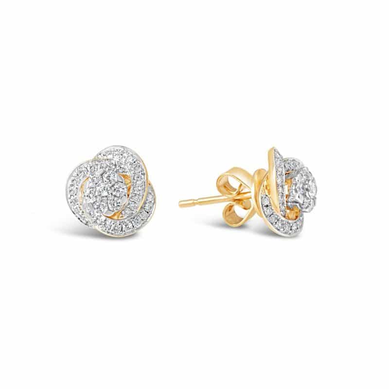 Swirl Diamond Earrings