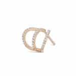 Triple-Pave-Diamond-Single-Earring-Rose-Gold.jpg Triple Pave Diamond Single Earring