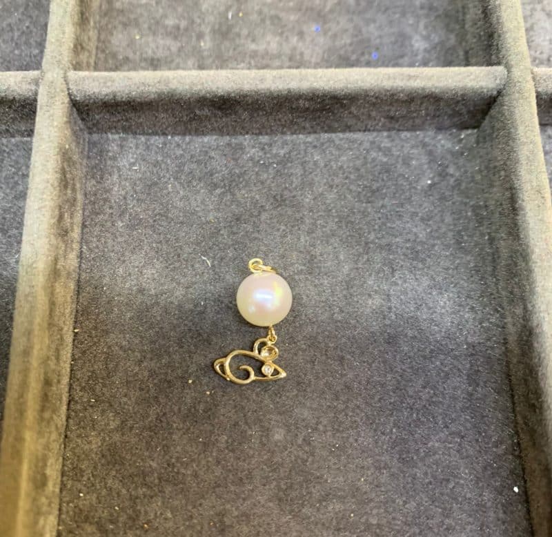 Lunar Zodiac Pearl Pendant - Rat