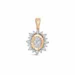 Luminous Diamond Oval Pendant