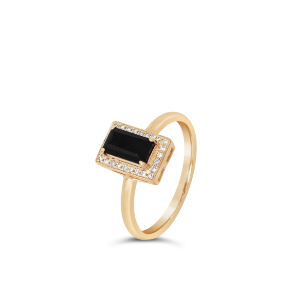 Noir Diamond Ring/ Single Row