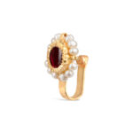 Aalia Red Nose pin / Nath/ Fuli