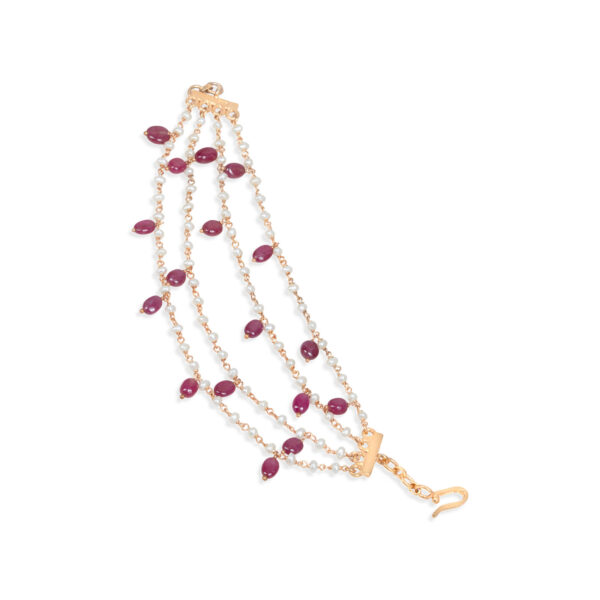 Amira Silver And Pearl Hair Chain