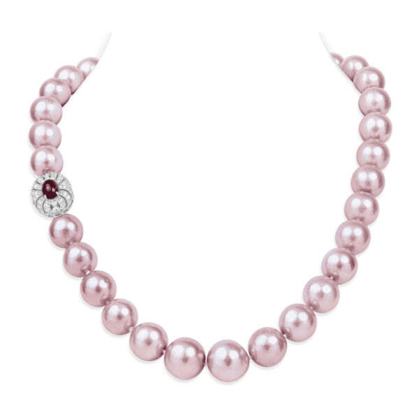 Anna Edison Pearl Necklace / Ruby