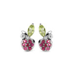 Ruby Apple Ear Studs