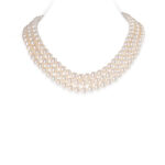 Audrey 3 Strands Pearl Necklace