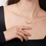 Ava Pearl and Diamond Necklace