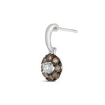 B/W Diamond  Dangler Earrings
