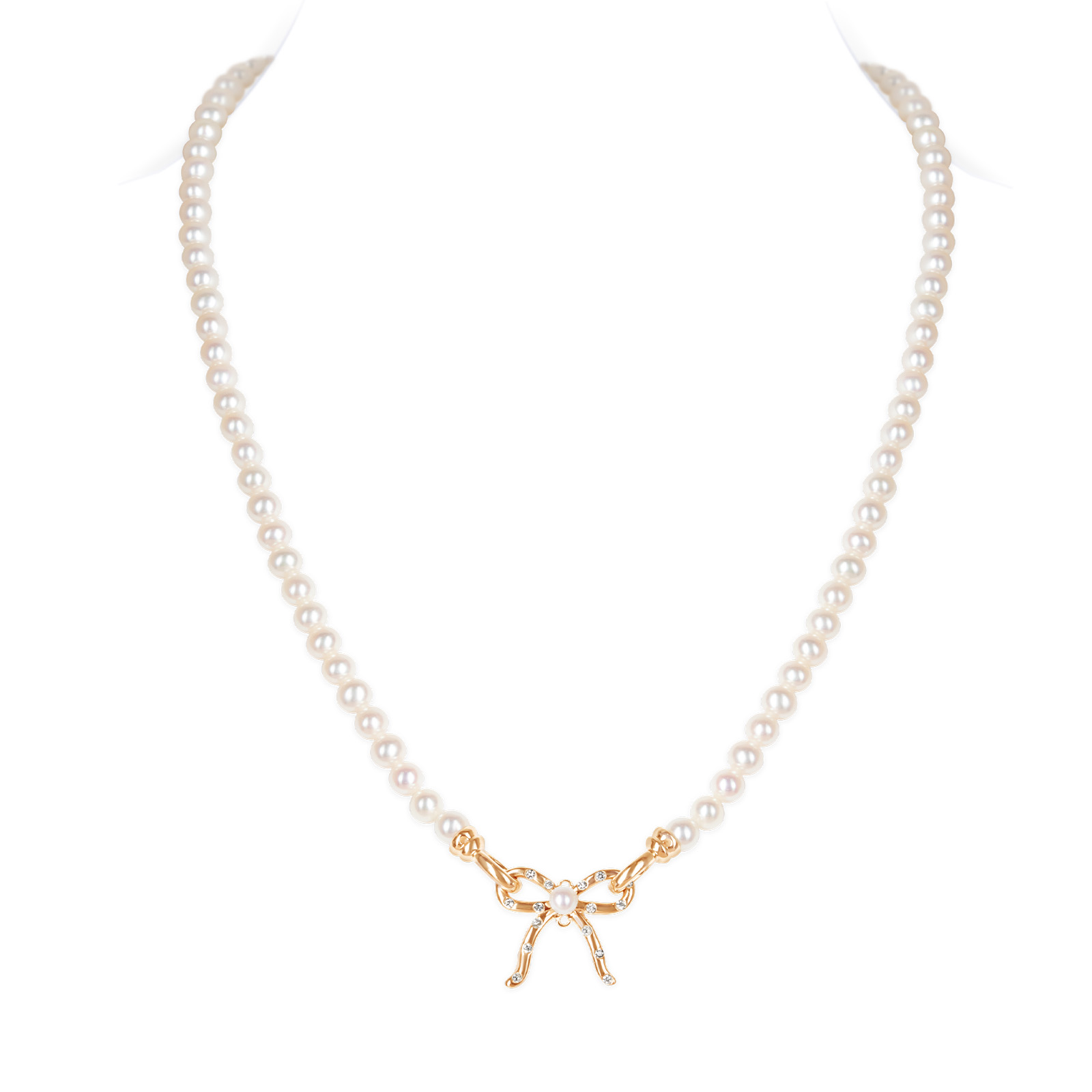 Blushing Bow Center Necklace