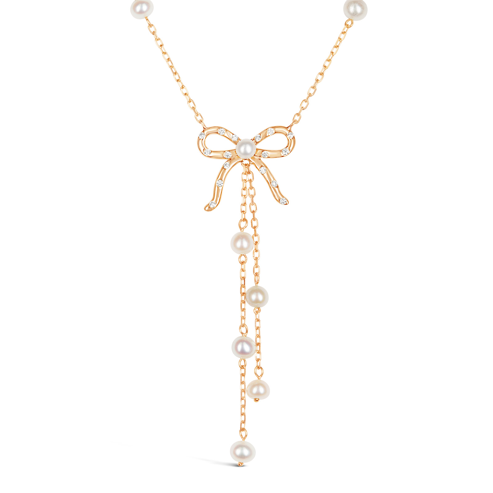 Blushing Bow Flow Necklace