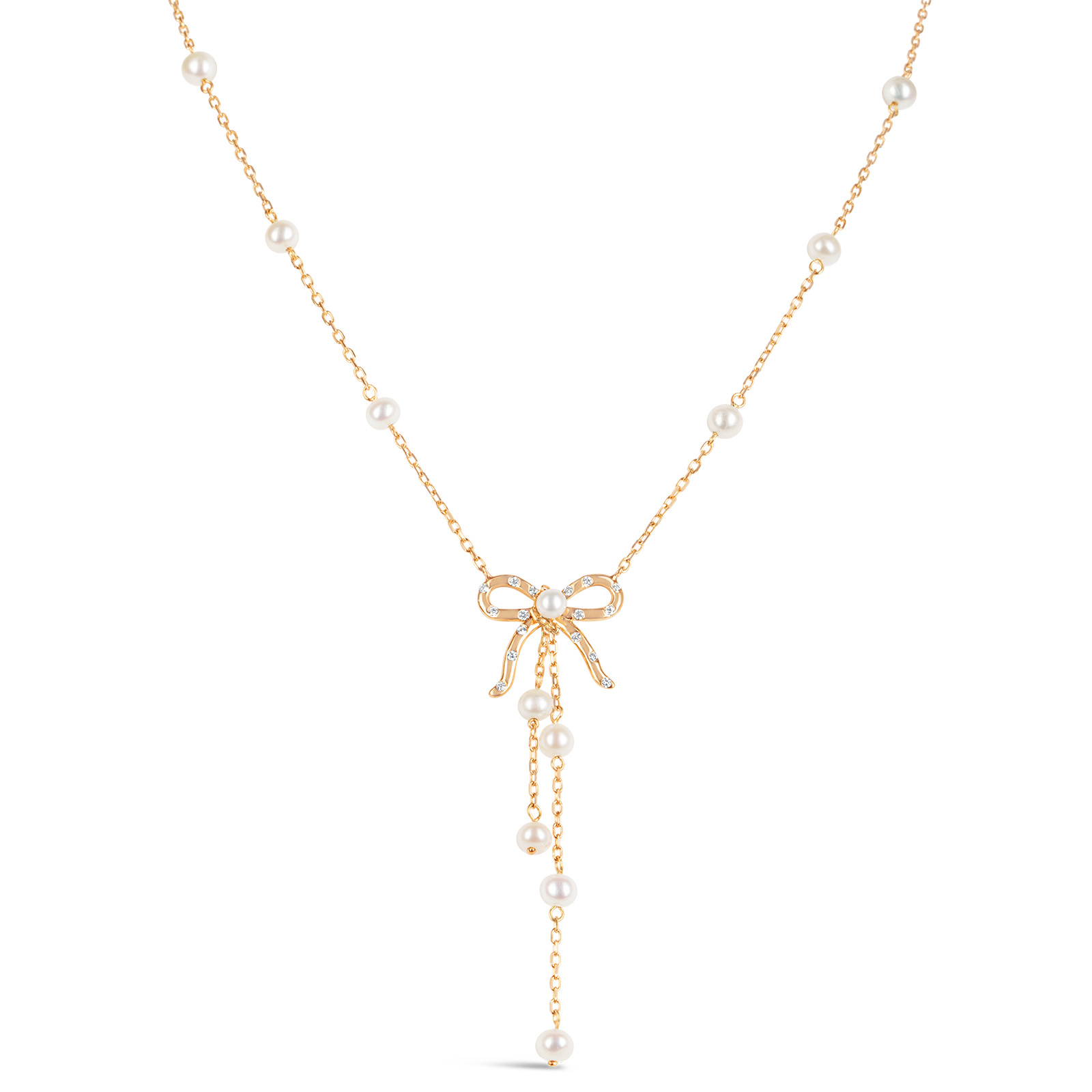 Blushing Bow Flow Necklace