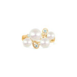 Bubbles Pearl & Diamond Ring