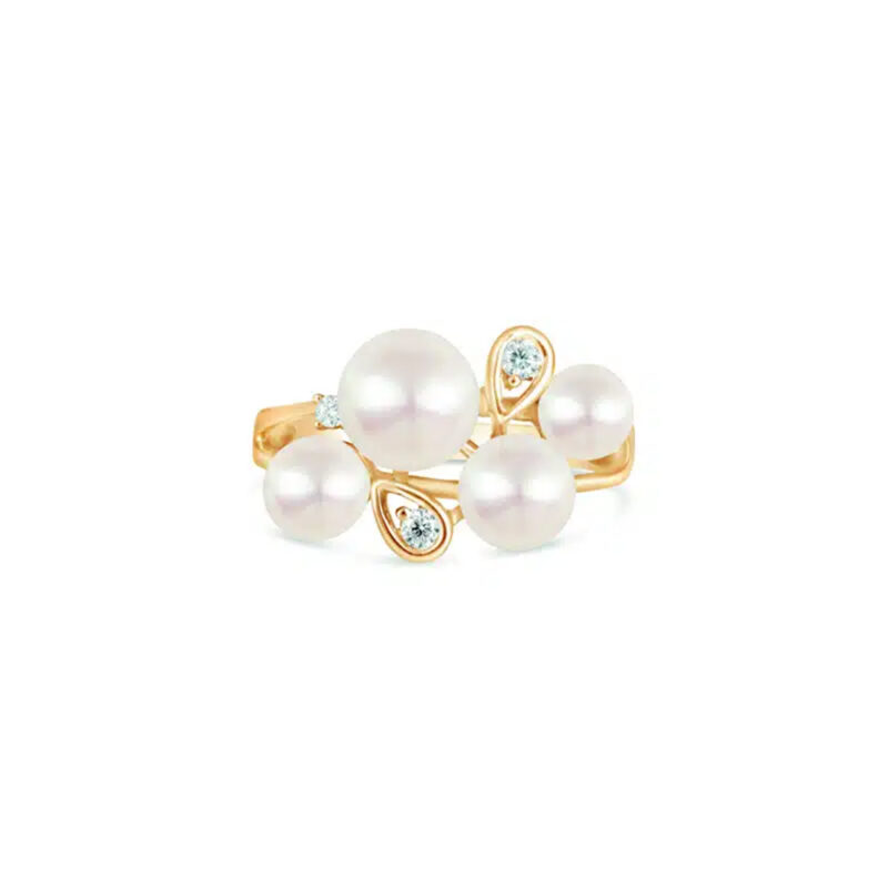 Bubbles Pearl & Diamond Ring