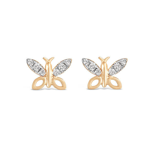 Butterfly Wings Diamond Earrings/  Regular size