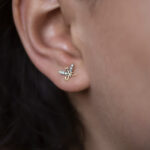 Butterfly Wings Diamond Earrings/ Regular size