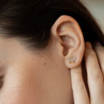 Butterfly Wings Diamond Earrings/ Regular size