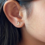 Butterfly Wings Diamond Earrings/ Regular size