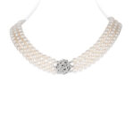 Cher 3 Strands Round Pearl Necklace