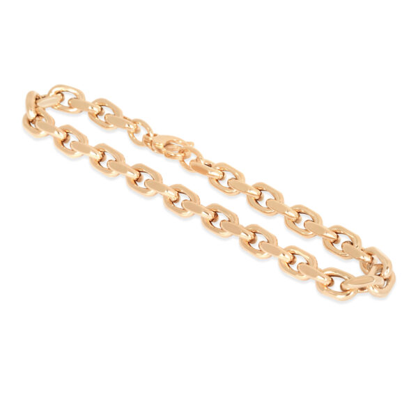 Chunky Chain Link Gold Bracelet (Flat)
