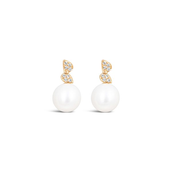 Dew Drop Pearl Diamonds Earrings