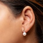 Dew Drop Pearl Diamonds Earrings
