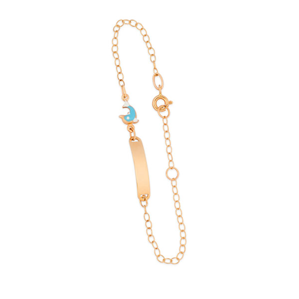 Dolphin Name Plate Bracelet (Children)
