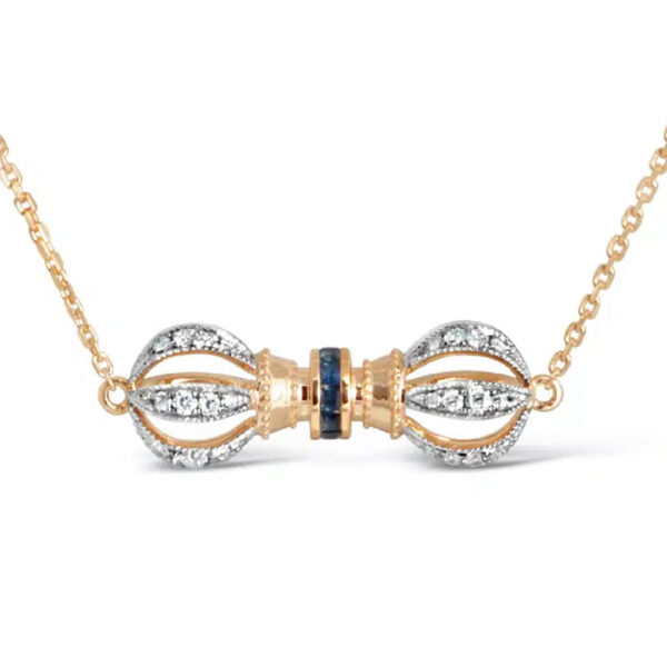 Dols Blue Sapphire Vajra Necklace