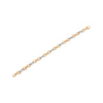 Double Tone Chunky Chain Bracelet