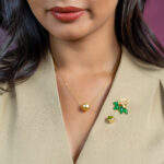 Enchanting Laligurans Brooch (Gold/Green)