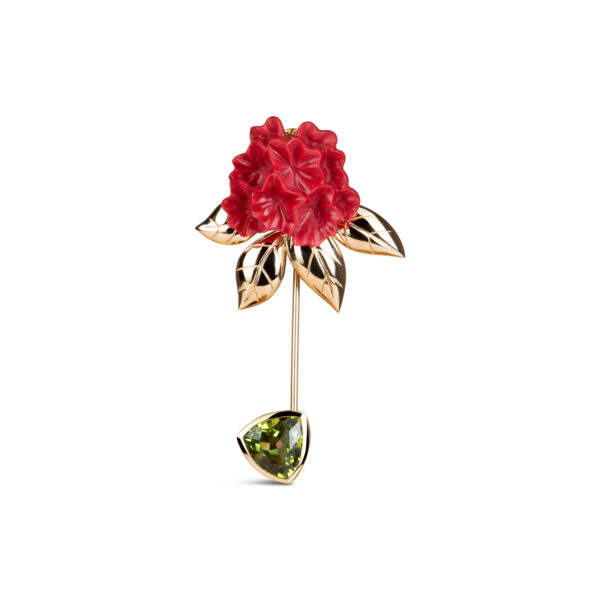 Enchanting Laligurans Brooch (Red/Gold)