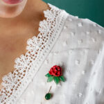 Enchanting Laligurans Brooch (Red/Green)